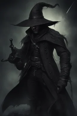 dark fantasy witch hunter man