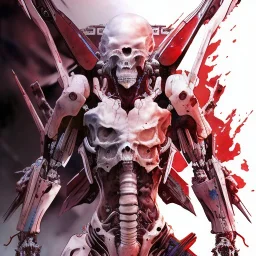  weird body, Bones, darkred tones, pose, watercolor illustration by <Yoji Shinkawa>,