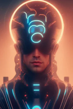 cyberpunk, head, men, portrai, tron