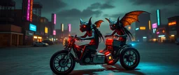 cyberpunk imagery synchronized mechanical gremlin rat bat drumming kit trike flickering stable core, salt flat city