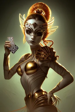 harlequin character, playing cards with other people , sf, intricate artwork masterpiece, ominous, matte painting movie poster, golden ratio, trending on cgsociety, intricate, epic, trending on artstation, by artgerm, h. r. giger and beksinski, highly detailed, vibrant, production cinematic character render, ultra high quality model