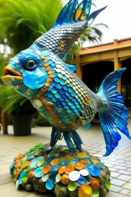 Mandrin Fish sculpture