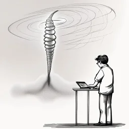 A genetic engineer designing a tornado.