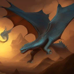 a dragon flying