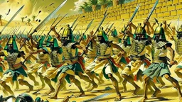 Pharaohs' soldiers attack