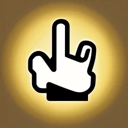 a simple logo of an hand with thumb up, line, flat, vector icon