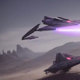 podracer concept, purple lightning. Star wars