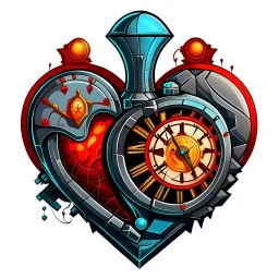 Heart of a time machine icon