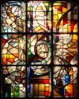 STAINED GLASS, Contemporary art.