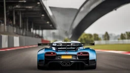 Bugatti MR GTR ,rear view, desktop wallpaper, 4K, Cinematic