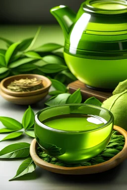 Ingredient Spotlight: Focus on the natural ingredients in green tea skincare by showcasing close-up images of green tea leaves, extracts, and their application in products. Optimize with keywords like "green tea extracts in skincare" or "natural green tea skincare ingredients."