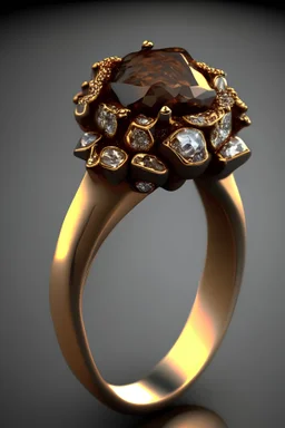 Poop inspired jewellry ring design