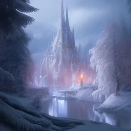 beautiful ice kingdom by anders zorn, matte painting,hyper detailed, artstation, concept art