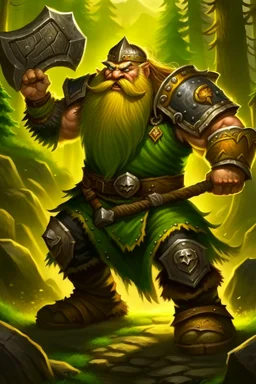 dwarf savage angry axes cleaver attack striking swinging chopping dual wielding two weapons mad consumed warcraft war knight soldier strong attacking furious wrath small silly