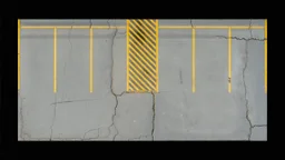 Ground layout for a parking lot. Add skid-marks, add many oil ground stains, fine cracks and weathering, wet spaces, potholes. and make a little darker