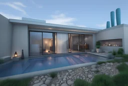 sin modificar esta imagen agregar como una capa un jacuzzi. estilo realista