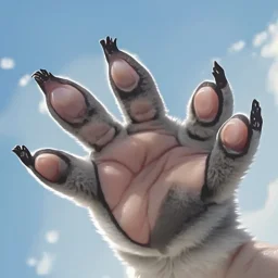 front paw of a koala