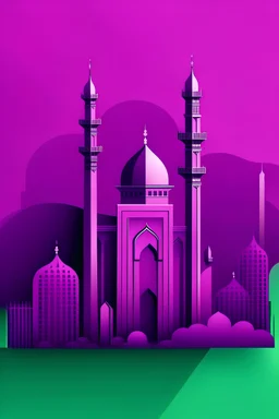 Saudi Day Purple Background