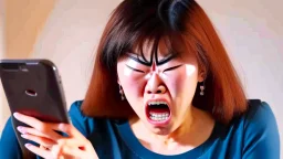 Korean karen mad on phone