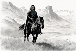 aragorn on horseback