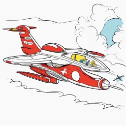 Dr. Seuss designs a fighter jet