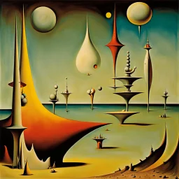 Yves Tanguy objects in an Yves Tanguy metaphysical space