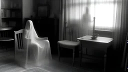 фото 50-х годов, прозрачное существо снятое на камеру в комнате
