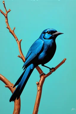 The Greater Blue-Eared Starling; Georgia O'Keefe; neo-surrealism