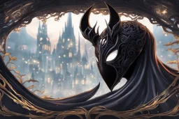 Hollow knight venom in 8k solo leveling shadow artstyle, hollow knight them, mask, close picture, neon lights, intricate details, highly detailed, high details, detailed portrait, masterpiece,ultra detailed, ultra quality