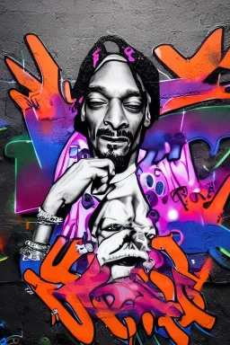 Snoop Dogg, graffiti, 3d