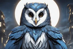 Symbiote in 8k solo leveling shadow drawing,barn owl , blue lights, sky , intricate details, highly detailed, high details, detailed portrait, masterpiece,ultra detailed, ultra quality