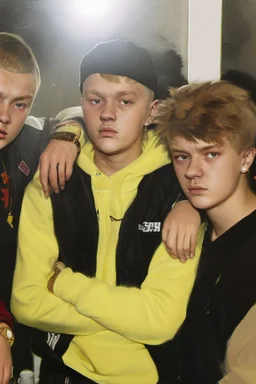 Extremely rich portrait of danish teenage rap artists