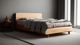 a mockup of a wooden bed