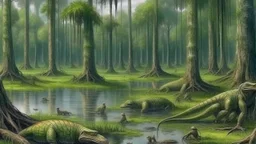 A hundred million years ago in a swamp park