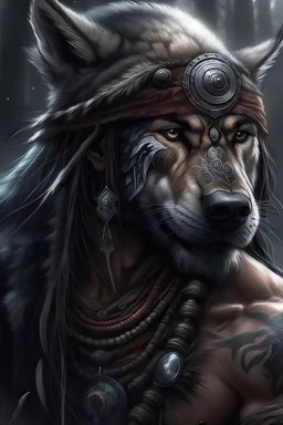 воин с духом внутреннего волка и мудростью