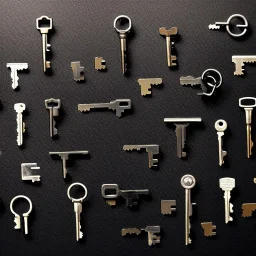 Keys landscape, black background