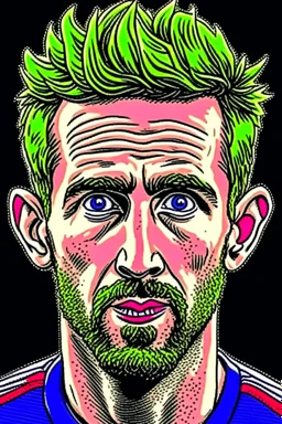 Craig Dawson British soccer player cartoon 2d