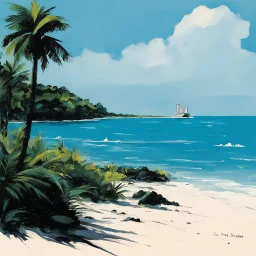 a party at Jeffrey Epstein's Island by Charles Bukowski