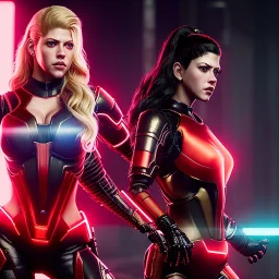 Actress, Katheryn Winnick, cyber woman, latex, sexy, blood, portrait, unreal engine 5, samurai, 16 bit, god lights, ultra hd, vibrant color, night city background, neon, front view.