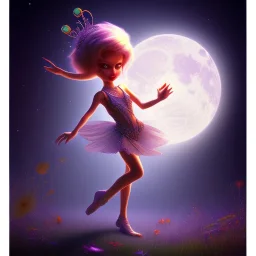 Pixie dancing in moonlight