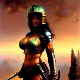 portrait ' Sexy Extra busty She-Hulk naked ',ancient metal armor and Helmet ,painting by gaston bussiere, greg rutkowski, yoji shinkawa, yoshitaka amano, tsutomu nihei, donato giancola, tim hildebrandt, oil on canvas, cinematic composition, extreme detail,fit full head inside picture,32k