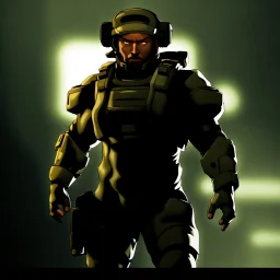 videogame character, commander, middle aged, military, sci fi, ps2, full body, t pose