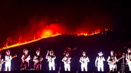 arcade fire concert, wildfires, quebec, festival