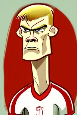 Albert Gudmundsson Footballer , cartoon 2d