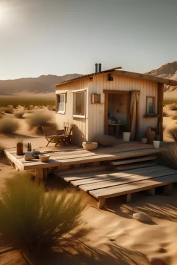 a small cozy home in the desert