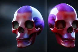 Crystal alien skull