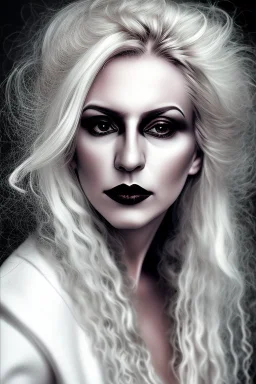 Extremly rich alternative opera artist Nena Lissou known for her out there style portrait