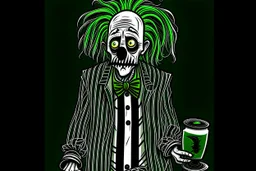 Halloween Beetlejuice style in color