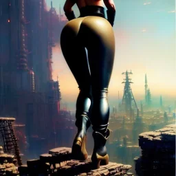 Drawing of beautiful face,'beautiful booty,Busty blonde Mags Black(fallout4)',intense stare, ancient skintight armor, balanciaga fashion clothe painting by gaston bussiere, greg rutkowski, yoji shinkawa, yoshitaka amano, tsutomu nihei, donato giancola, tim hildebrandt,KyuYong Eom,Ren Wei Pan Oil on canvas, cinematic composition, extreme detail,fit full head inside picture,16k