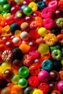 mondo caramella realistico